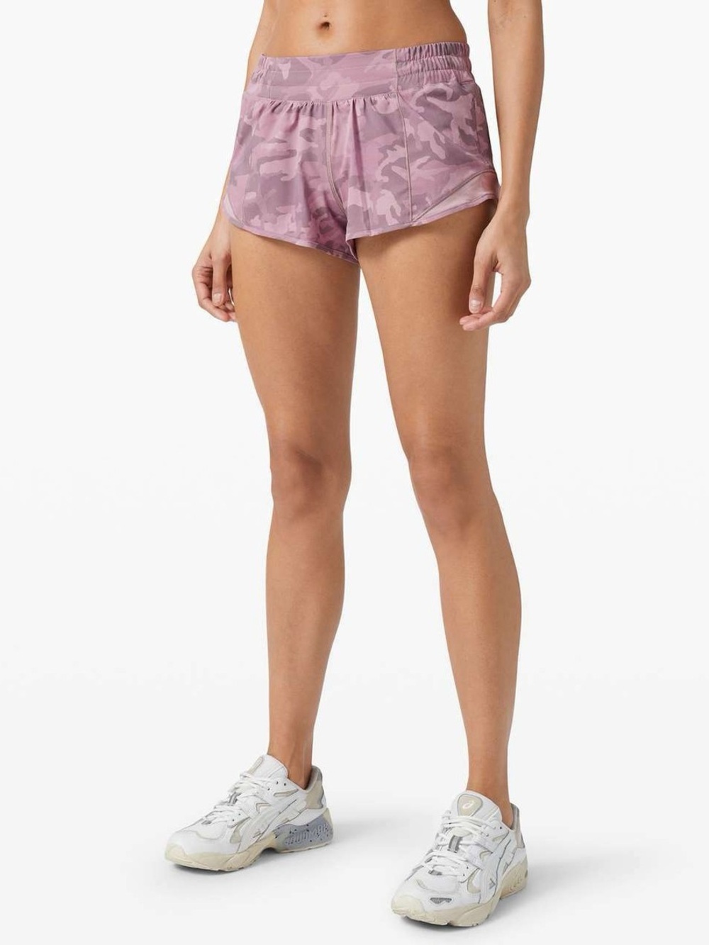 lululemon athletica Pink Camo Athletic Shorts